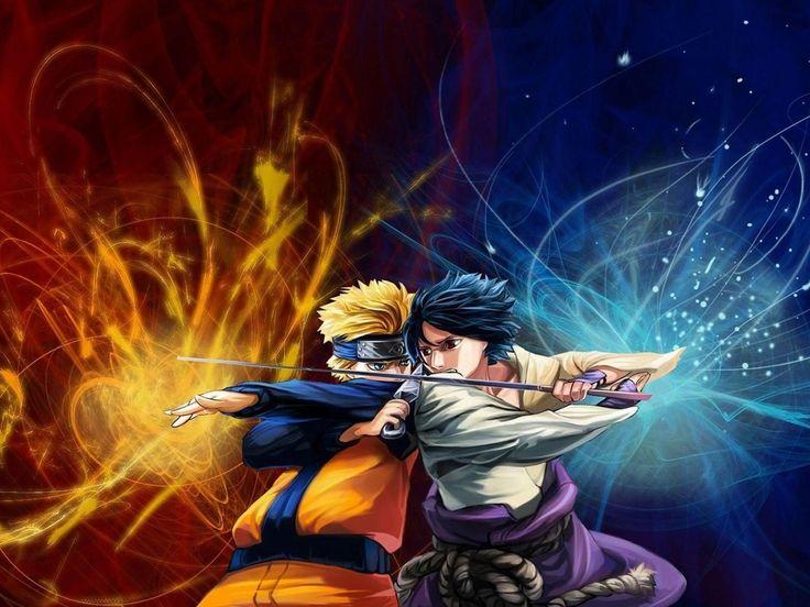 Hình nền 3D Anime Naruto và Sasuke thú vị