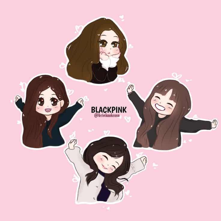 Hình ảnh Blackpink Chibi dễ thương nhất