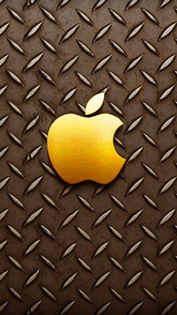 Hình ảnh logo iphone màu vàng