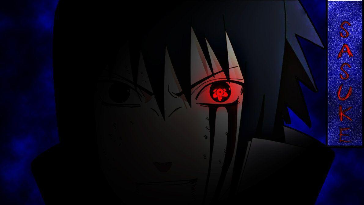 Hình nền máy tính 4k Sasuke đen 1191x670