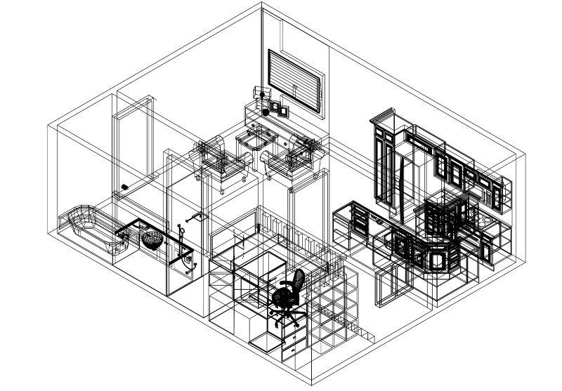 Cách vẽ ngôi nhà 3D trên giấy 2