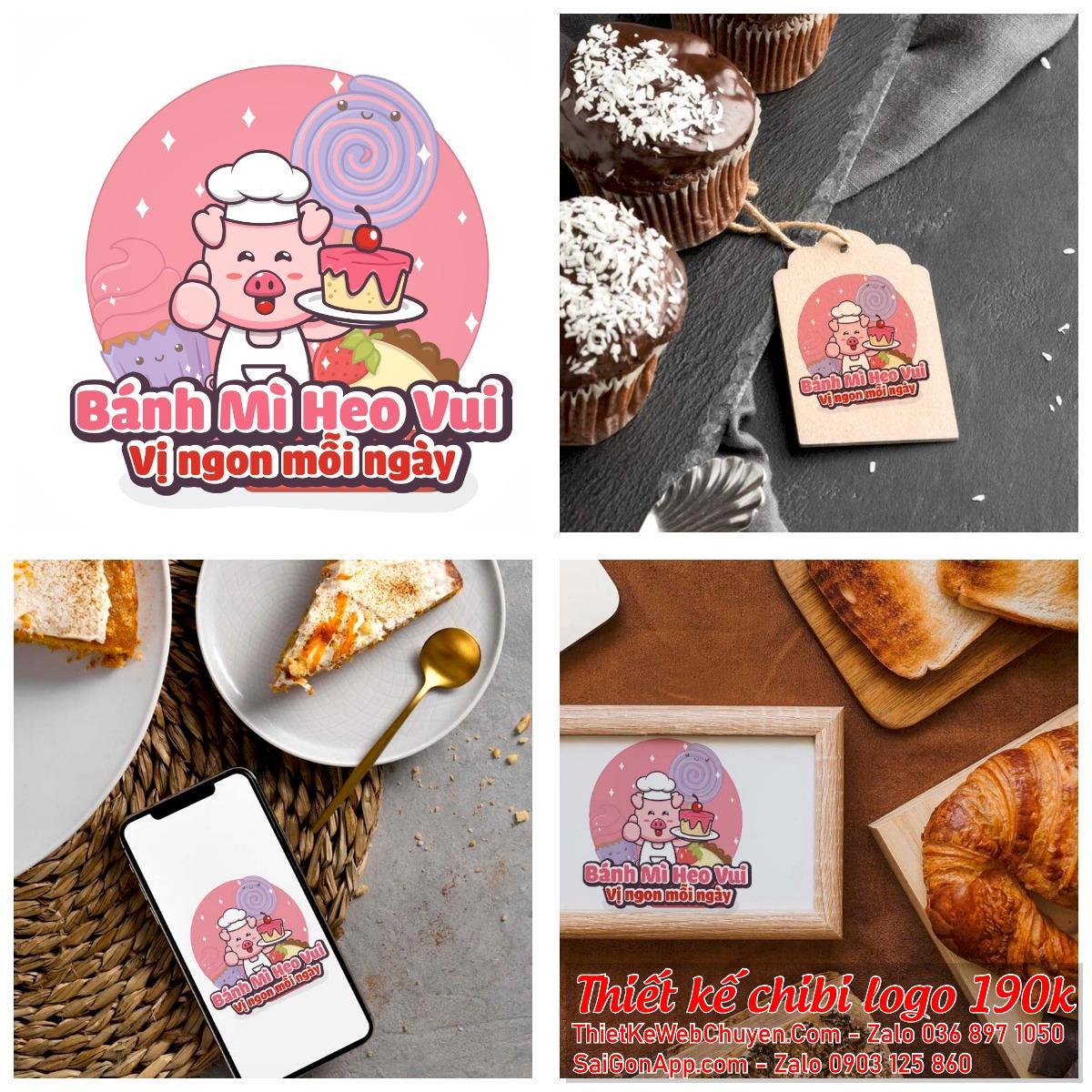 Bạn cần một logo độc đáo? Hãy thử thiết kế logo chibi con heo!