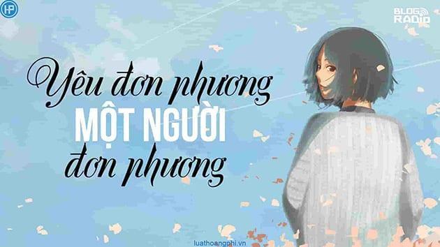 Hình ảnh cô gái đang yêu đơn phương.