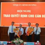 Trao Quyết định công nhận Chủ tịch HĐT, Hiệu trưởng Trường ĐH Thủ Dầu Một