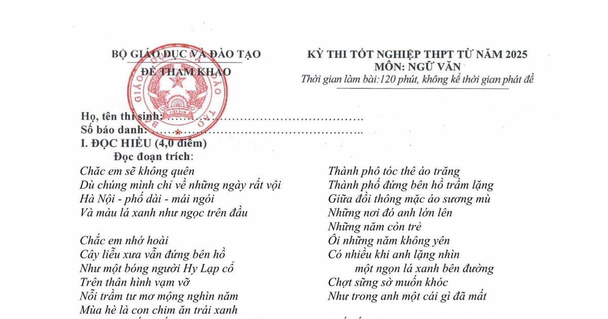  GV đánh giá đề tham khảo Ngữ văn dẹp học "tủ", đề Sử có "thách" nhưng không "đố" 