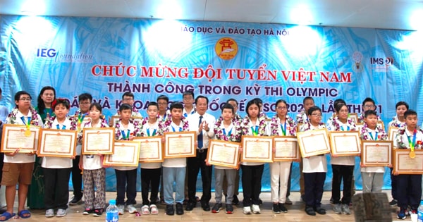 Học sinh Hà Nội xếp thứ 2 toàn đoàn Olympic toán và khoa học quốc tế