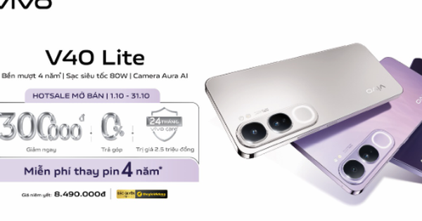 vivo ra mắt V40 Lite - Thiết kế cao cấp song hành yếu tố bền mượt toàn diện