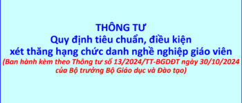 2 năm qua, trường tôi không có GV nào được thăng hạng I, II vì hết chỉ tiêu