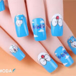 Mẫu nail doremon đẹp nhất