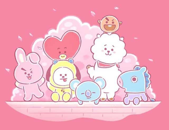 Hình ảnh của BT21 siêu dễ thương và đáng yêu