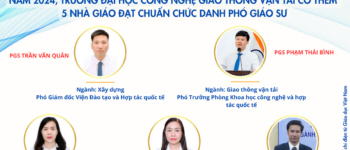 Năm 2024, Trường ĐH Công nghệ GTVT có thêm 5 nhà giáo đạt chuẩn chức danh PGS