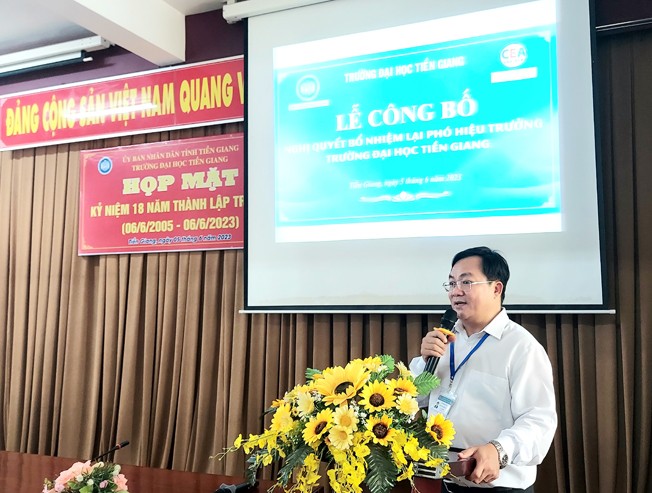  Phó Hiệu trưởng Trường ĐH Tiền Giang đạt tiêu chuẩn PGS ngành Vật lý 