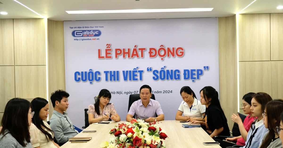  Tạp chí điện tử Giáo dục Việt Nam phát động cuộc thi viết “Sống đẹp” 