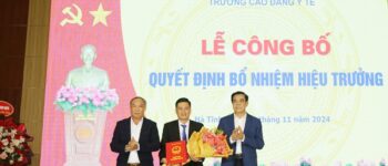 Thầy Trần Chiến Thắng làm Hiệu trưởng Trường Cao đẳng Y tế Hà Tĩnh