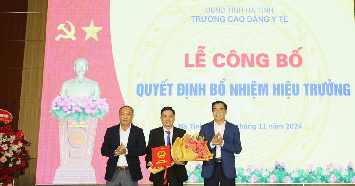  Thầy Trần Chiến Thắng làm Hiệu trưởng Trường Cao đẳng Y tế Hà Tĩnh 