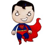 Chibi Siêu Nhân - Bức tranh siêu đẹp và dễ thương về Superman