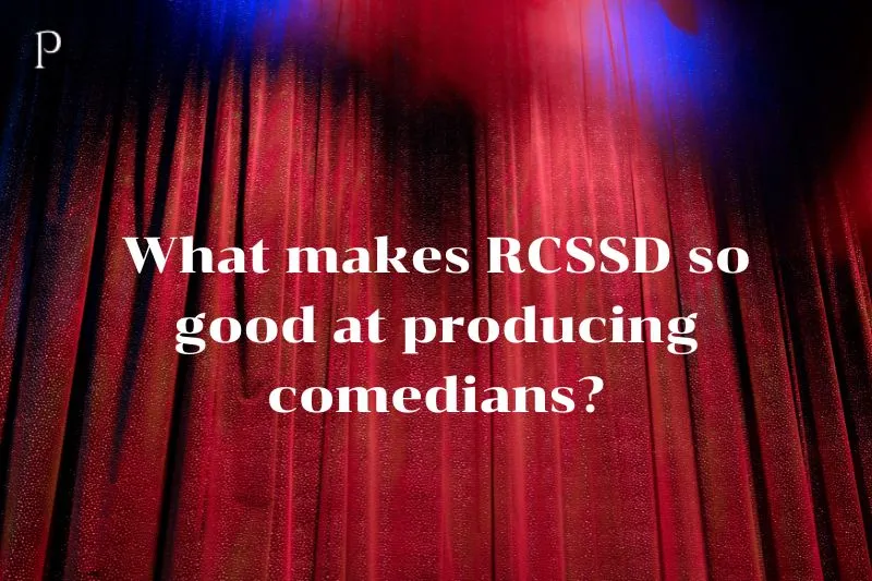 What makes RCSSD good at producing comedians