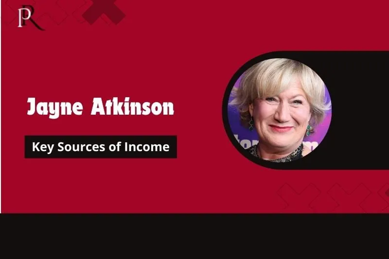 Jayne Atkinson's main source of income