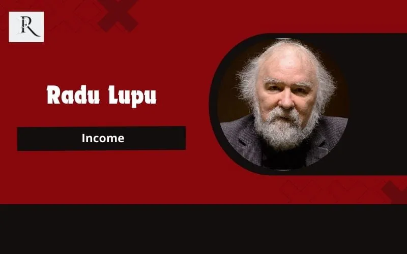 Radu Lupu's main source of income